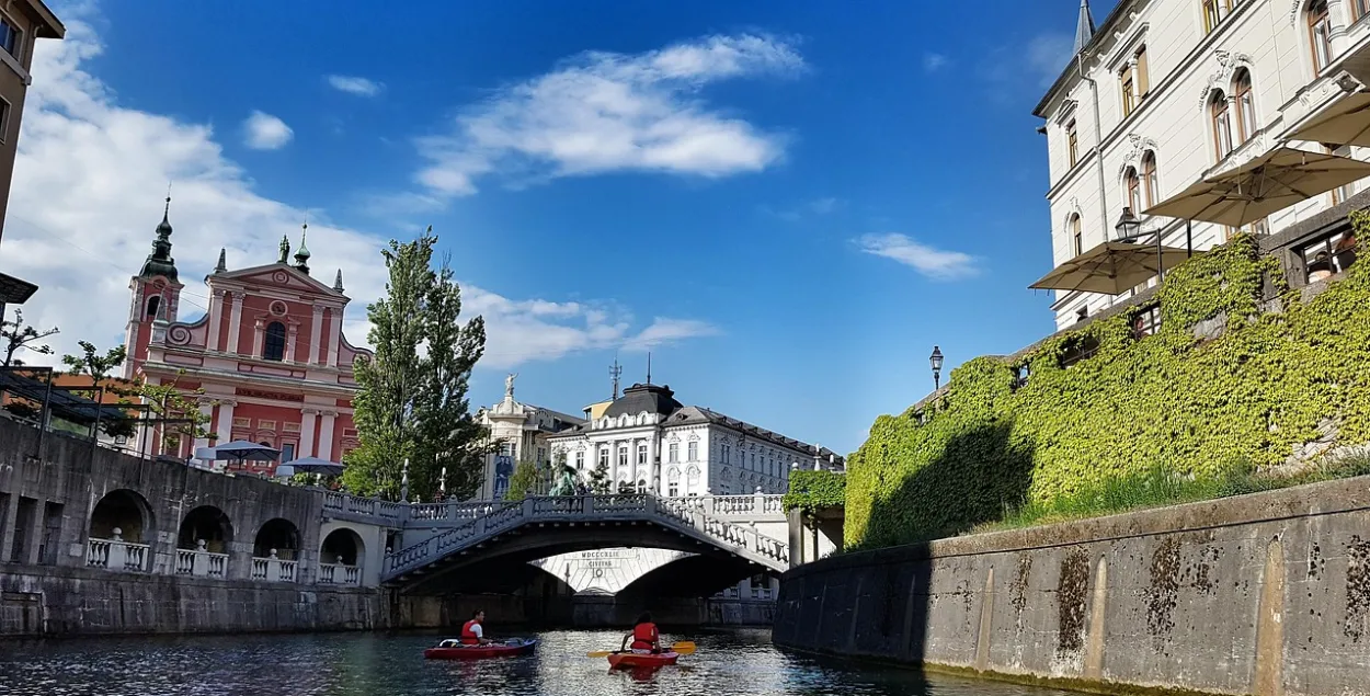 Любляна ў Славеніі, ілюстрацыйнае фота

