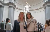 Самое громкое селфи с "Давидом" /&nbsp;Accademia Galleria, BBC
