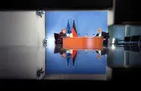 Ангела Меркель во время видеоконференции / Reuters