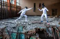Спорт и руины в Украине / facebook.com/nikolay.synelnykov
