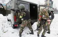 Exercises at the special training center, where special forces were trained / sb.by​