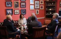 Светлана Тихановская на встрече с конгрессменами США / t.me/tsikhanouskaya​