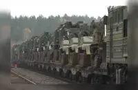 Российский военный эшелон / кадр из видео Минобороны РФ
