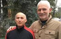 Ihar Komlik and Ales Byalyatski. Photo: Ales Byalyatski&rsquo;s Facebook
