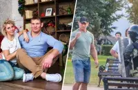 Алексей Кудин с женой Татьяной и во время протестов