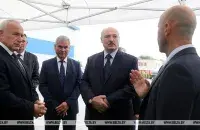 Aliaksandr Lukashenka during a trip to Orsha&nbsp;/ BELTA