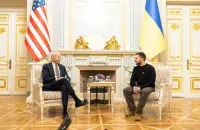 Уладзімір Зяленскі і Джо Байдэн у Кіеве, 2023 год
