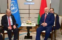 Антониу Гутерриш и Александр Лукашенко
