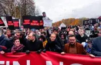 Антивоенное шествие в Берлине
