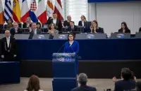 Светлана Тихановская в Европарламенте
