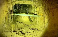 Тоннель из Беларуси, замеченный польскими пограничниками
