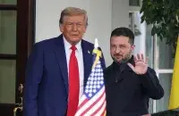 Уладзімір Зяленскі і Дональд Трамп

