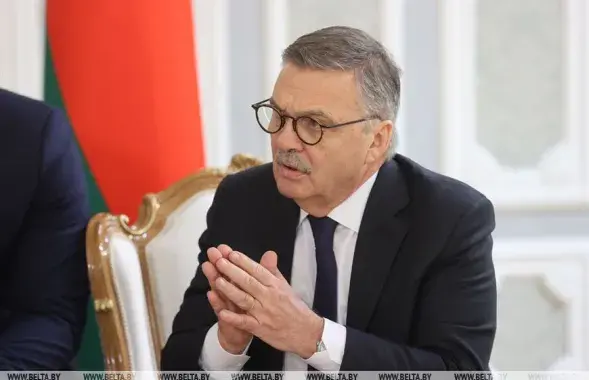 Рене Фазель во время недавней встречи в Минске с Александром Лукашенко / БЕЛТА​