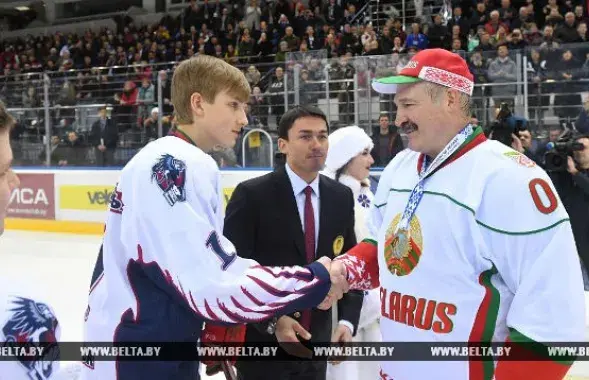 Николай Лукашенко, Дмитрий Басков и Александр Лукашенко / БЕЛТА
