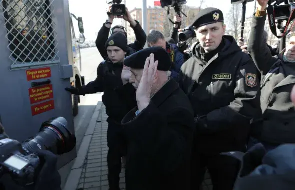 Minsk, Jakub Kolas Square. 25 March 2018. Photo: Euroradio