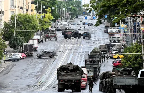 "Вагнеровцы" в Ростове 24 июня 2023 
