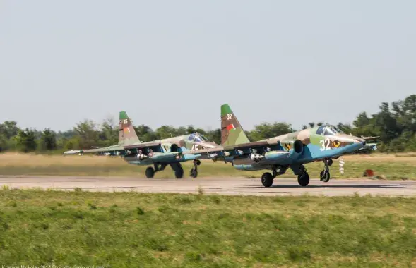 Су-25 вооружённых сил Беларуси.
