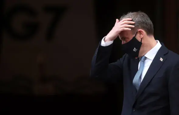 Доминик Рааб во время недавнего саммита G7 в Лондоне / Reuters