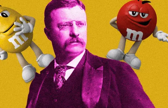 Рузвельт і цукеркі M&amp;M's на калажы / Еўрарадыё