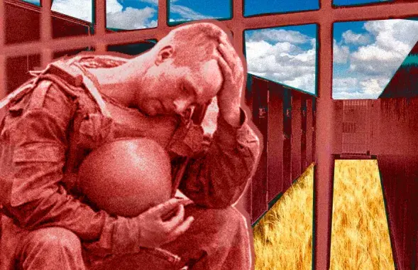 "Я прысягаў абараняць незалежнасць, тэрытарыяльную цэласнасць і канстытуцыйны лад Беларусі, а не забіваць украінцаў!" / калаж Улада Рубанава, Еўрарадыё