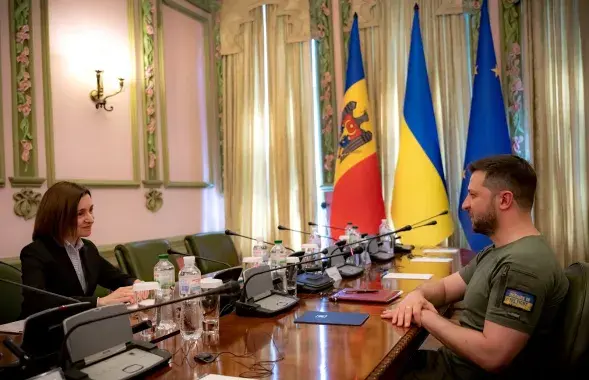 Мая Санду і Уладзімір Зяленскі / newsmaker.md
