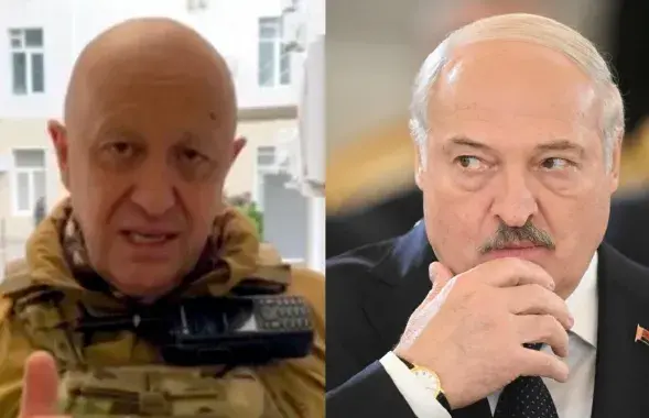 Евгений Пригожин и Александр Лукашенко / delfi.lt