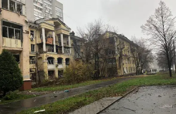 Последствия ракетного удара в Днепре / Фото Офиса президента Украины
