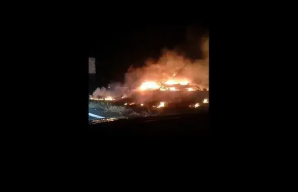 На месте падения самолёта / Скриншот с видео​