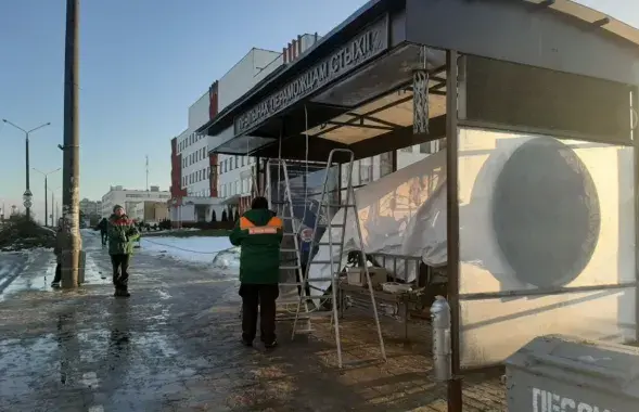Ідзе праца над арт-аб'ектам / t.me/soligorsk_mp
