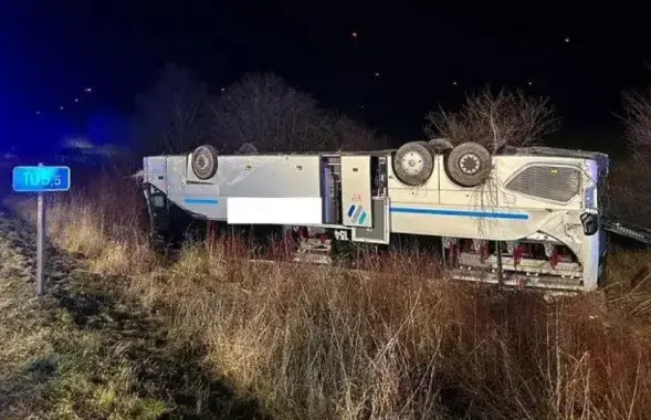 Автобус с белорусами попал в аварию / полиция Германии
