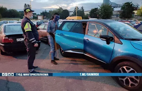 В Минске остановили автомобиль с инопланетянином из &quot;Аватара&quot; / пресс-служба ГАИ