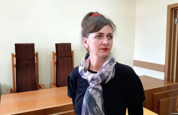 Larysa Shchyrakova in court. Archive photo: svaboda.org