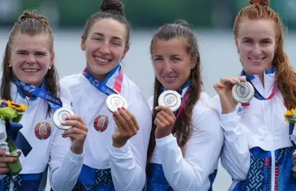 Беларускія байдарочницы на алімпійскім п'едэстале / НАК