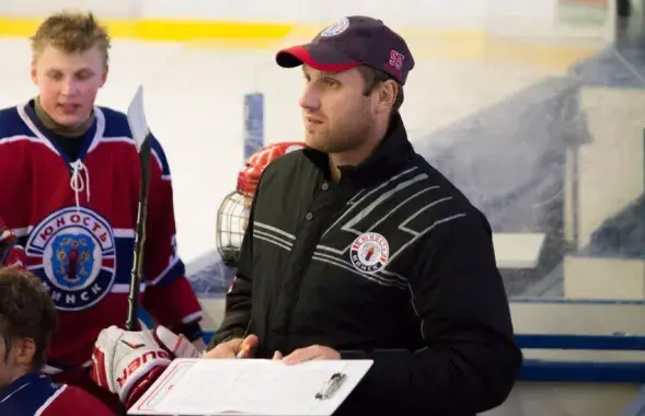 Аляксей Баранаў у "Юнацтве". Фота:&nbsp;belarushockey.com