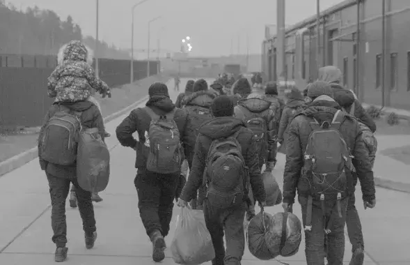 Мігранты на беларуска-польскай мяжы / Мацвей Смірноў &mdash; спецыяльна для "Новай газеты"&nbsp;