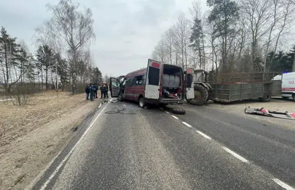 Аварыя пад Бабруйскам / УУС Магілёўскага аблвыканкама
