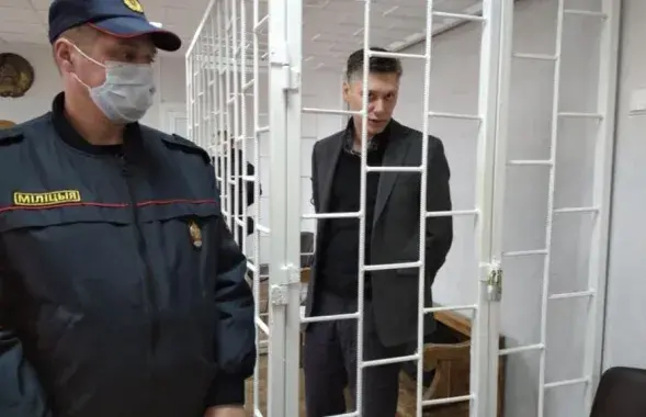 Уладзімір Дудараў на судзе
