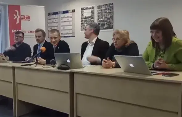 Пресс-конференция организаторов Дня Воли. Минск, 28 февраля.​