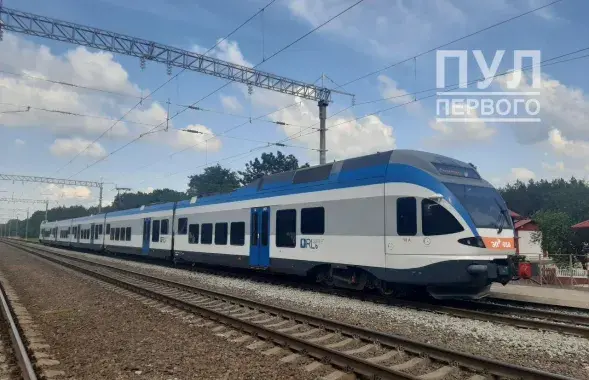 Электрычка на маршруце Светлагорск &mdash; Жлобін &mdash; Мінск / "Пул першага"