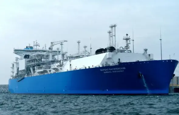Плывучая рэгазіфікацыйная устаноўка "Маршал Васілеўскі" /&nbsp;gazprom.ru&nbsp;