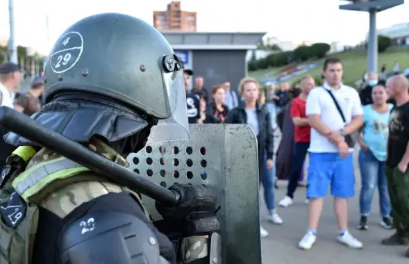 Белорусские силовики на протестах / AFP