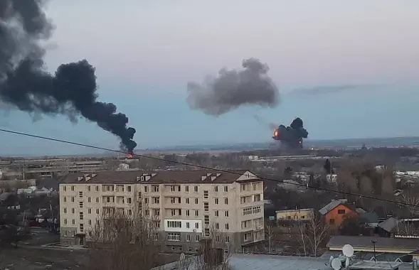 Харкаў 24 лютага 2022 года / @uniannet
