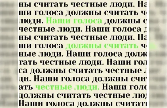 "Сумленныя людзі" на беларускіх выбарах