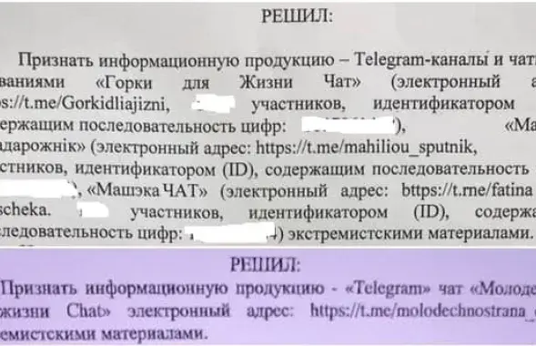 Четыре региональных ТГ-чата признаны экстремистскими / t.me/gubopRB​