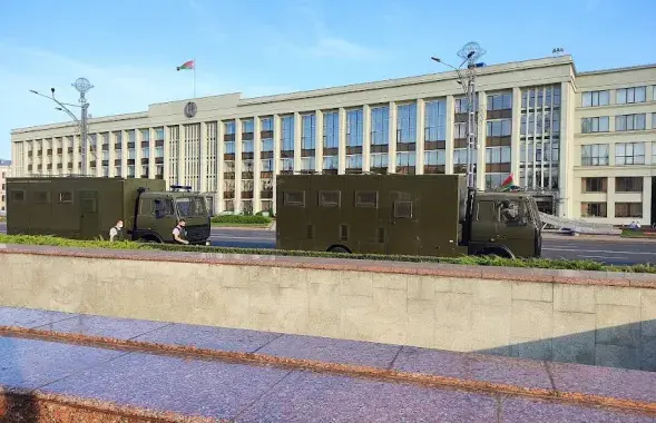 Автозаки в центре Минска, осень 2020 года / Из архива Еврорадио