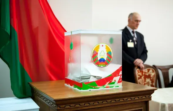 At a polling station in Minsk. Image: Euroradio