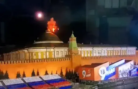 Два дрона взорвались над московским Кремлем в ночь на 3 мая /&nbsp;&nbsp;@redakciya_channel
