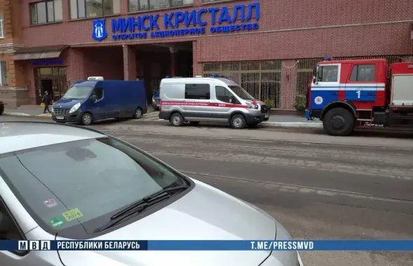 Завод "Кристалл" в Минске / пресс-служба МВД​