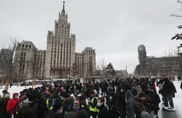 Пратэсты ў Маскве 31 студзеня​/ РБК