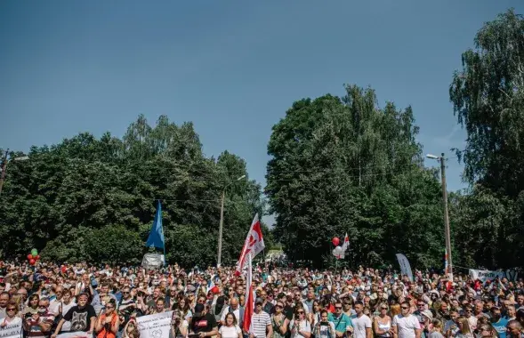 Святлана Ціханоўская ў Гомелі і Рэчыцы /&nbsp;t.me/viktarbabarykaofficial